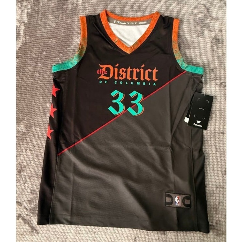 Fanatics Washington Wizards Kyle Kuzma #33 City Edition Jersey Youth Medium NWT